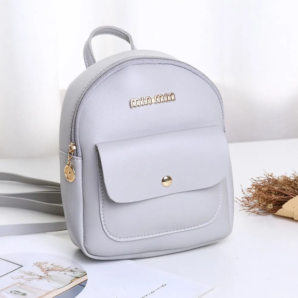Vvsha Back to College Homemari Women's backpack kawaii Small Backpack Letter Purse Mobile Phone Simple Ladies Travel Bag Student School Backpacks Girl