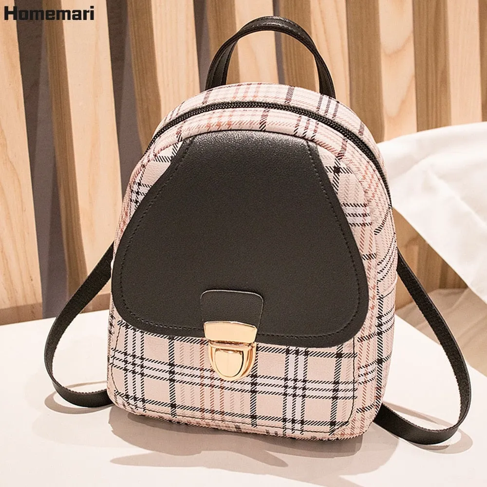 Vvsha Back to College Homemari Women's backpack kawaii Small Backpack Letter Purse Mobile Phone Simple Ladies Travel Bag Student School Backpacks Girl