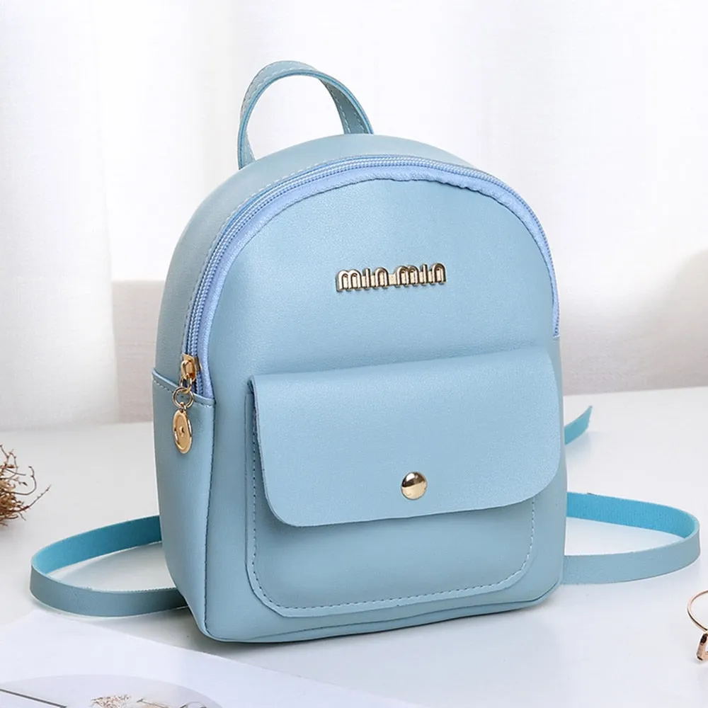 Vvsha Back to College Homemari Women's backpack kawaii Small Backpack Letter Purse Mobile Phone Simple Ladies Travel Bag Student School Backpacks Girl