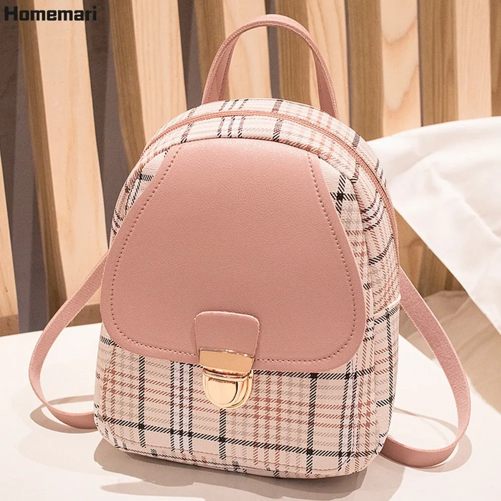 Vvsha Back to College Homemari Women's backpack kawaii Small Backpack Letter Purse Mobile Phone Simple Ladies Travel Bag Student School Backpacks Girl