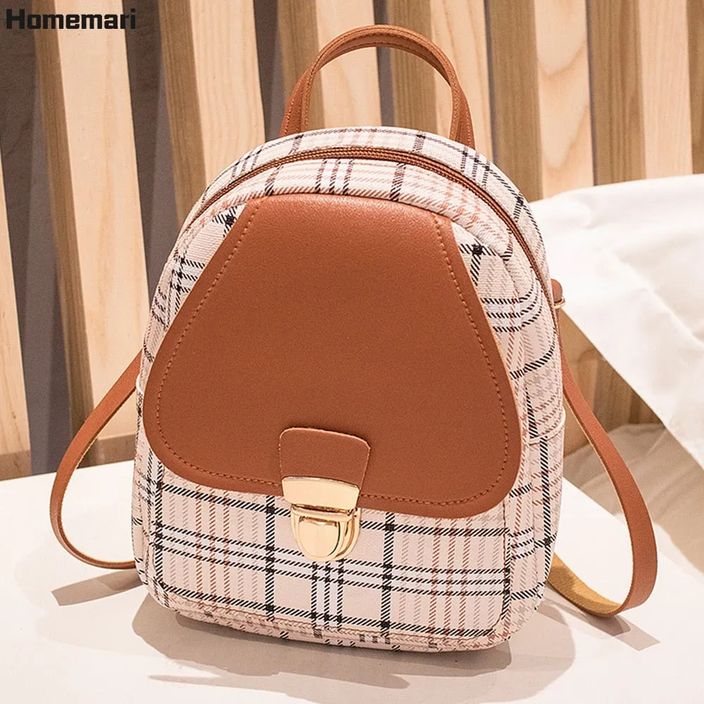 Vvsha Back to College Homemari Women's backpack kawaii Small Backpack Letter Purse Mobile Phone Simple Ladies Travel Bag Student School Backpacks Girl