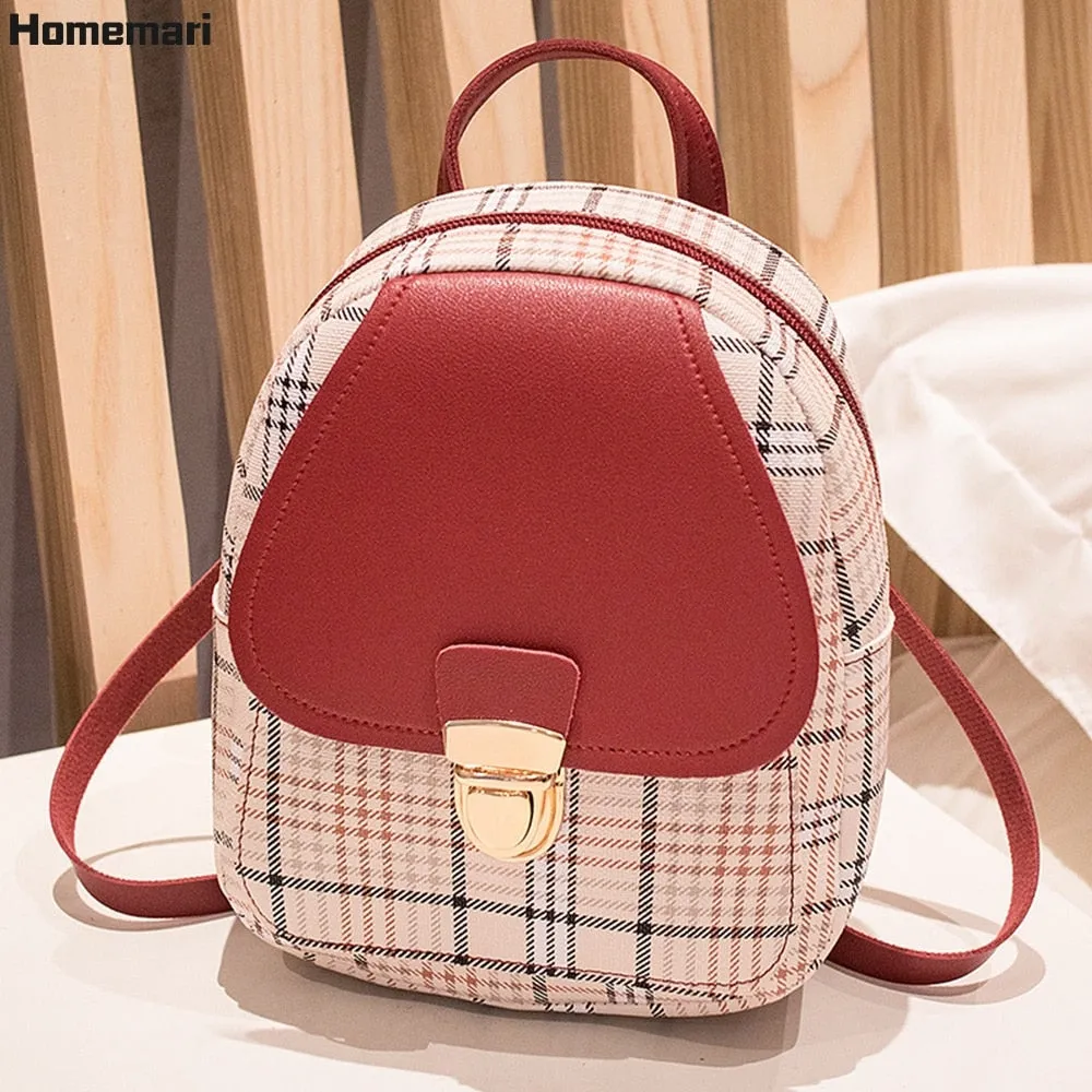 Vvsha Back to College Homemari Women's backpack kawaii Small Backpack Letter Purse Mobile Phone Simple Ladies Travel Bag Student School Backpacks Girl
