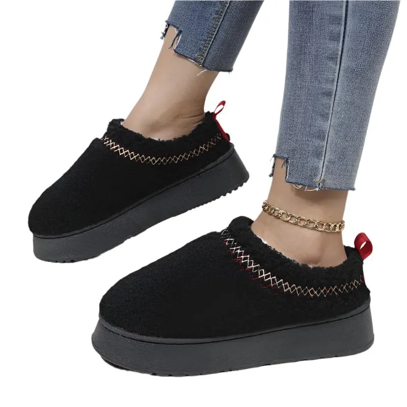 Women's Winter Indoor & Outdoor Thick-Soled Plush Shoes Slippers